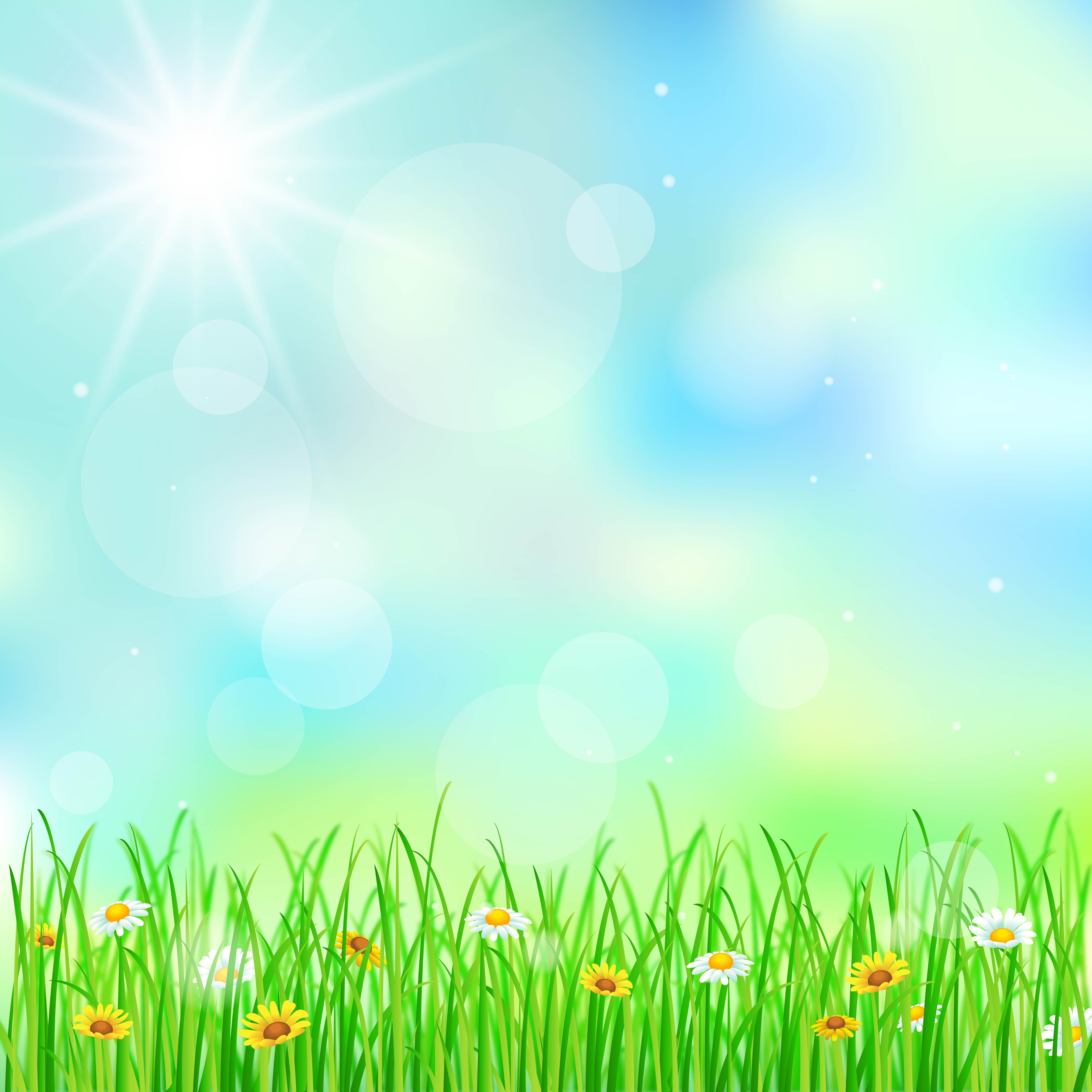 5631x5631 Spring Green Grass Background Vector Material Gangu Free