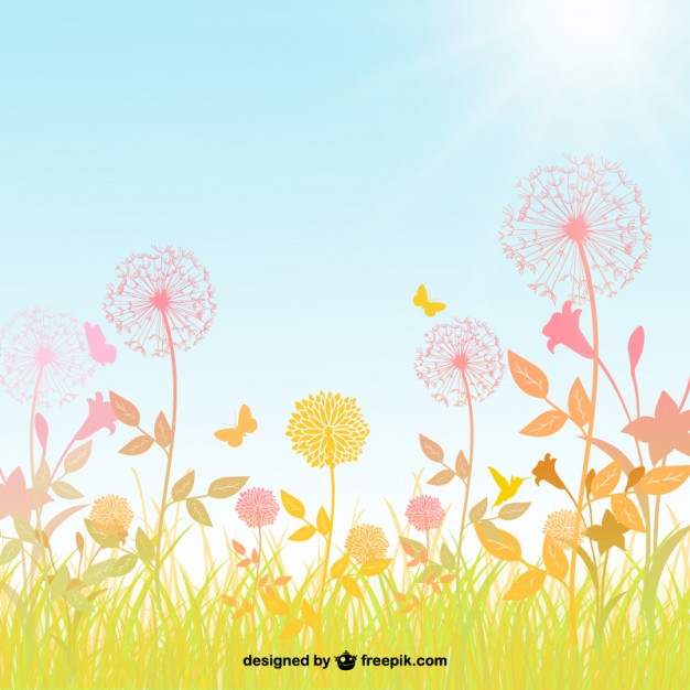 626x626 Spring Background Vector Free Download