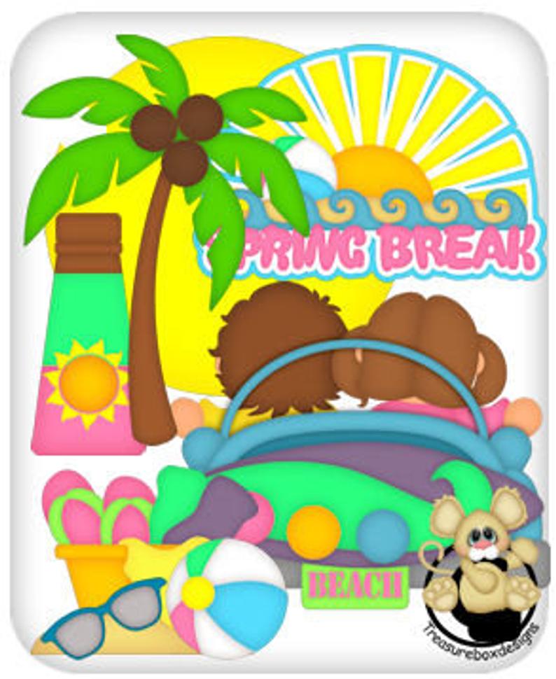 794x970 Spring Break Collection Vector Graphics Digital Clipart Etsy