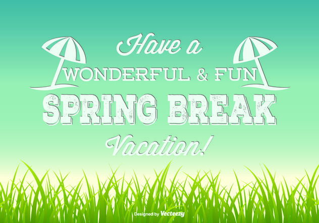 632x442 Spring Break Illustration Free Vector Download Cannypic