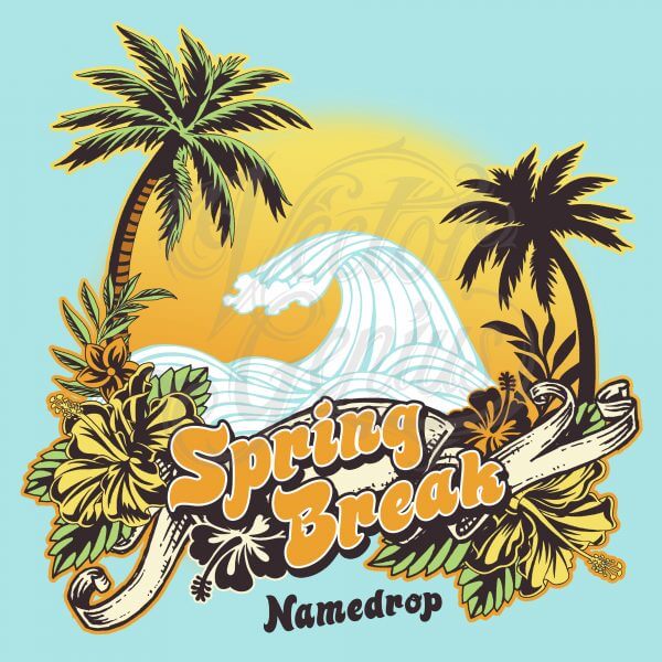 600x600 Spring Break T Shirt Design