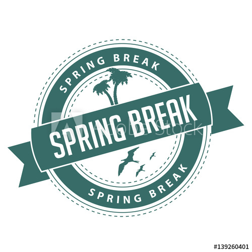 500x500 Spring Break St Vector
