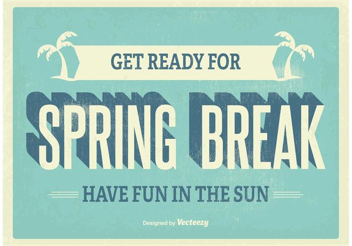 700x490 Vintage Spring Break Poster
