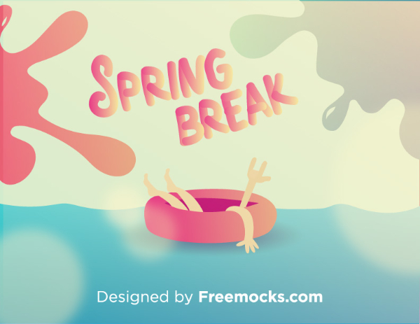 600x463 Social Media Mockups Spring Break Splash Swimming Pool