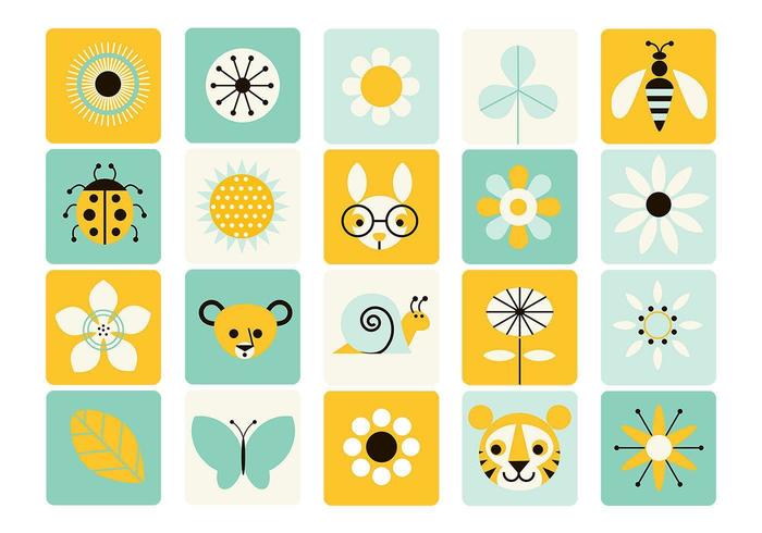 700x490 Spring Icon Vector Pack
