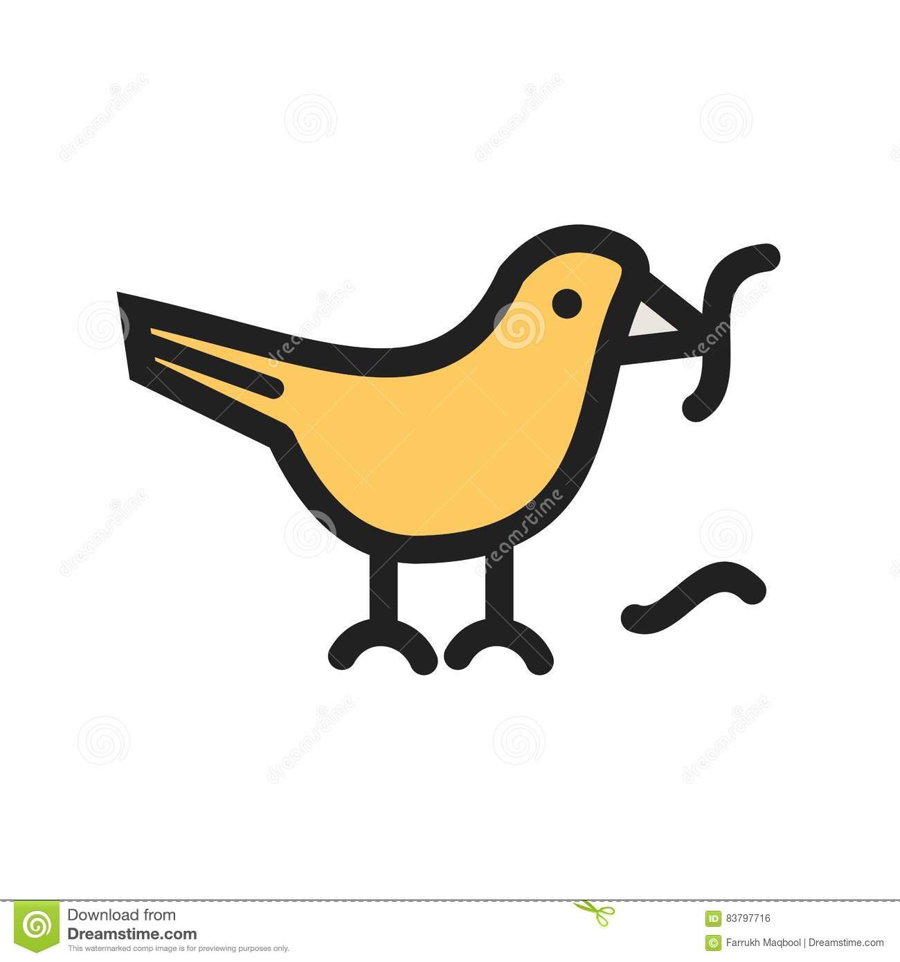 1300x1390 At Bird Eating Worm Clipart Spring Icon Vector Image Can Also Be