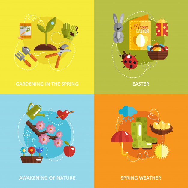 626x626 Spring Icon Flat Vector Free Download