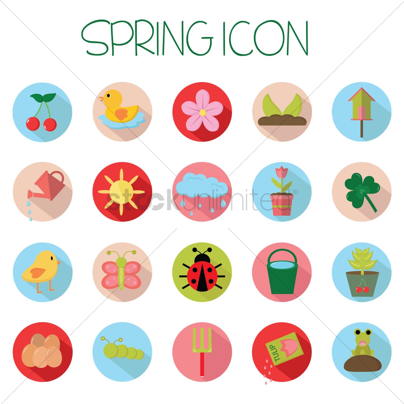 Spring Icon Vector at Vectorified.com | Collection of Spring Icon ...