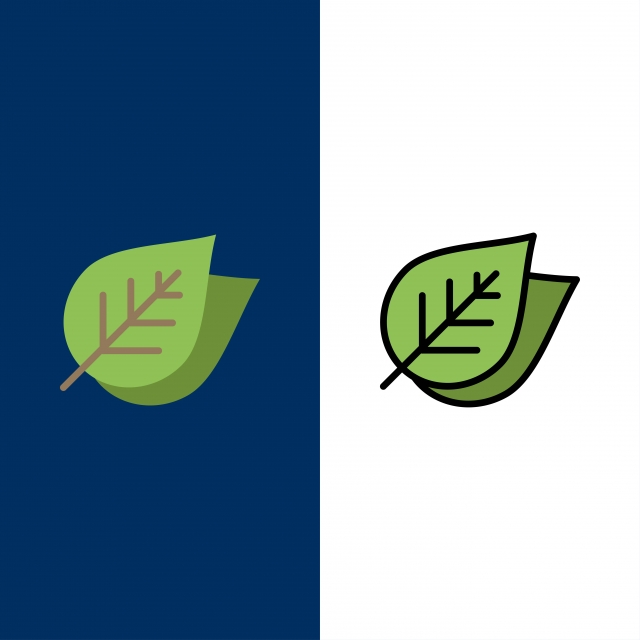 640x640 Ecology Leaf Nature Spring Icons Flat And Line Filled Icon