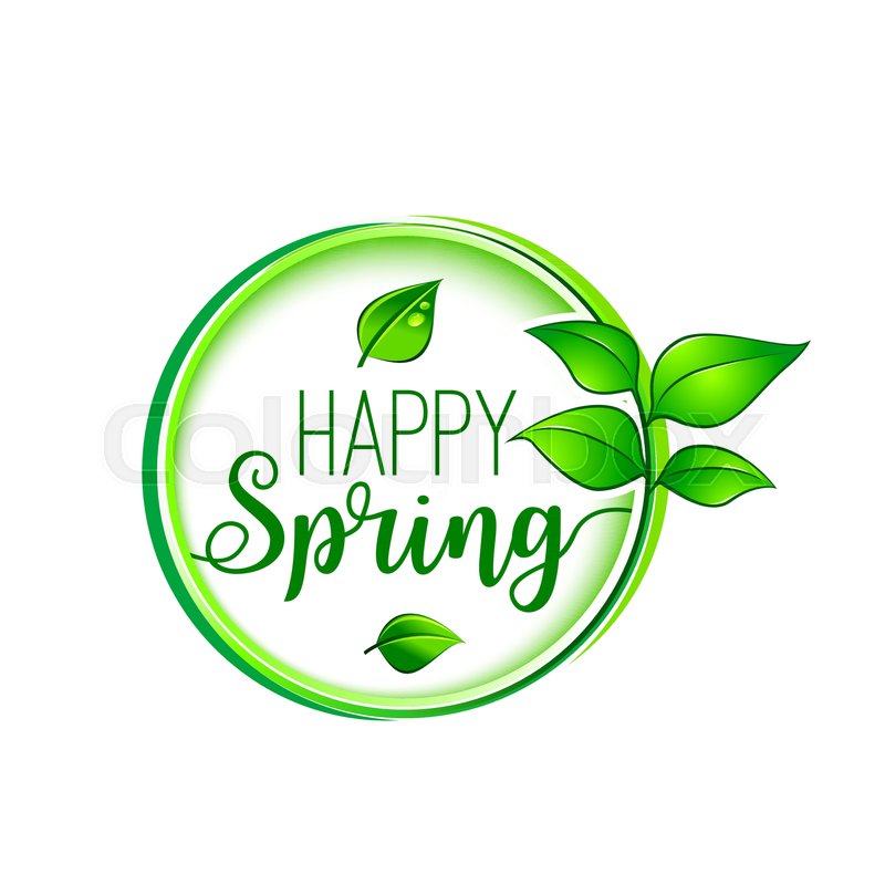 800x800 Happy Spring Icon For Holiday Greeting Stock Vector Colourbox