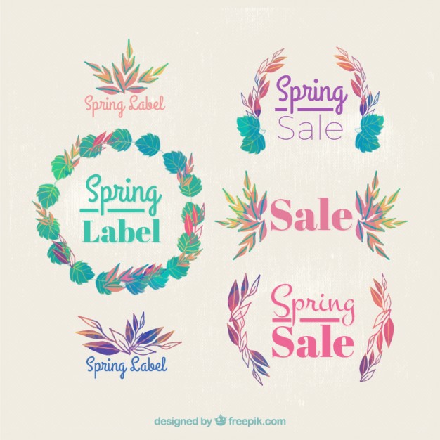 Nature Ornamental Labels Of Spring Sale Vector Premium Download 626x626 Nature Ornamental Labels Of Spring Sale Vector Premium Download