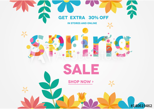 Spring Sale Banner, Sale Poster, Sale Flyer, Sale Vector Off 500x354 Spring Sale Banner, Sale Poster, Sale Flyer, Sale Vector Off