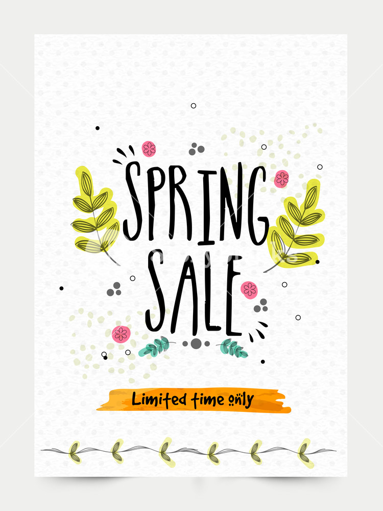 Spring Sale Banner, Sale Poster, Sale Flyer, Sale Vector Royalty 750x1000 Spring Sale Banner, Sale Poster, Sale Flyer, Sale Vector Royalty