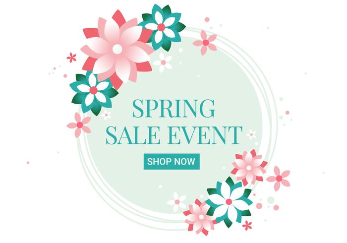 Free Spring Season Sale Vector Background 700x490 Free Spring Season Sale Vector Background