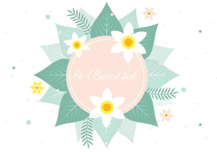 Free Spring Vector Flower Greeting 700x490 Free Spring Vector Flower Greeting