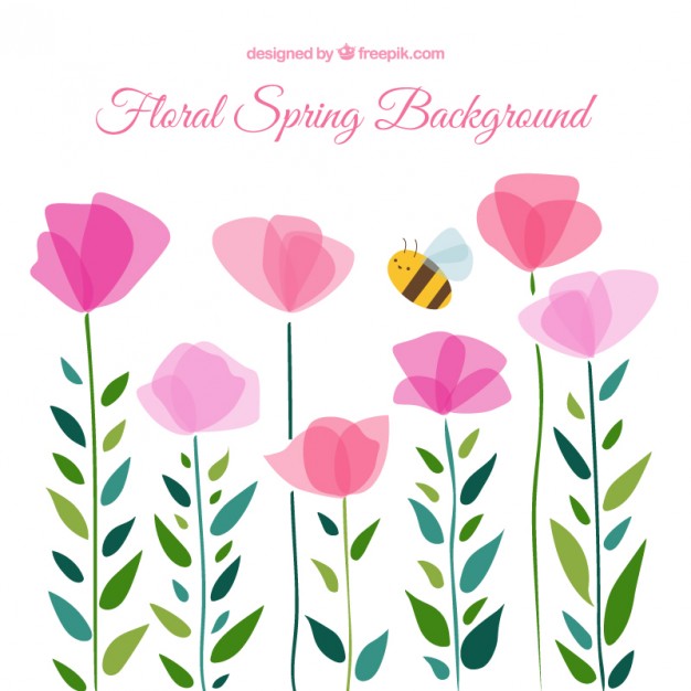 Cute Floral Spring Background Vector Free Download 626x626 Cute Floral Spring Background Vector Free Download
