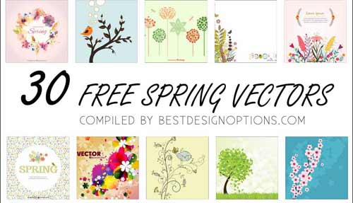 500x287 Plants Clip Art Graphics Flower And Leaves Vector Illustrations