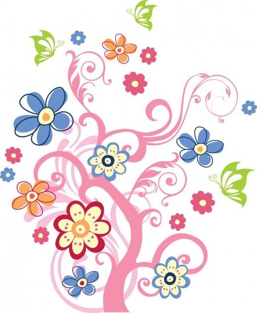520x634 Spring Clip Art Scrapbooking Ideas Free Vector Graphics