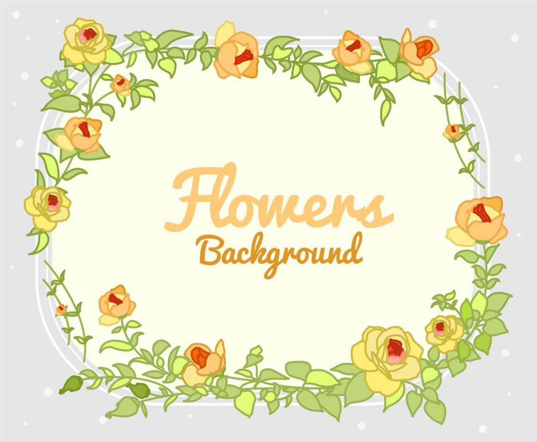 1101x907 Spring Flowers Background Vector Vector Art Graphics Freevector