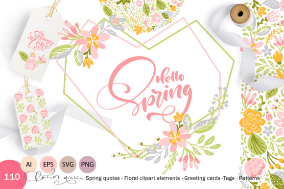 580x387 Fresh Feeling Spring Vector Kit Graphic