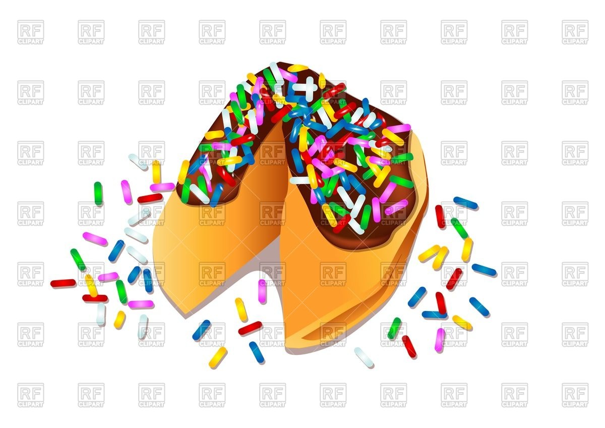 1200x849 Fortune Cookies With Sprinkles Vector Image Of Food And Beverages