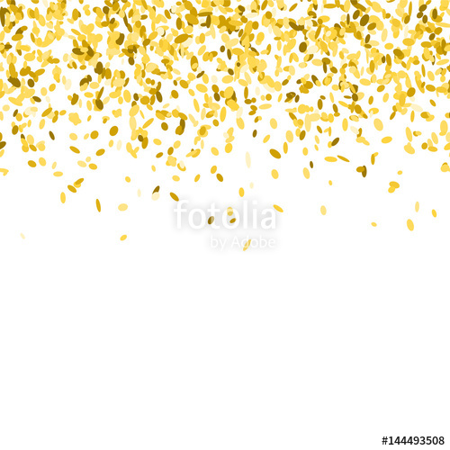 500x500 Abstract Background With Golden Confetti Vector Illustration