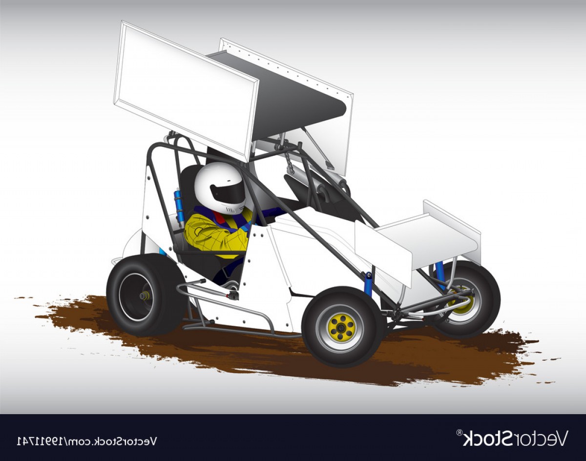 1200x944 Sprint Car Vector Handandbeak