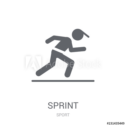 500x500 Sprint Icon Trendy Sprint Logo Concept On White Background