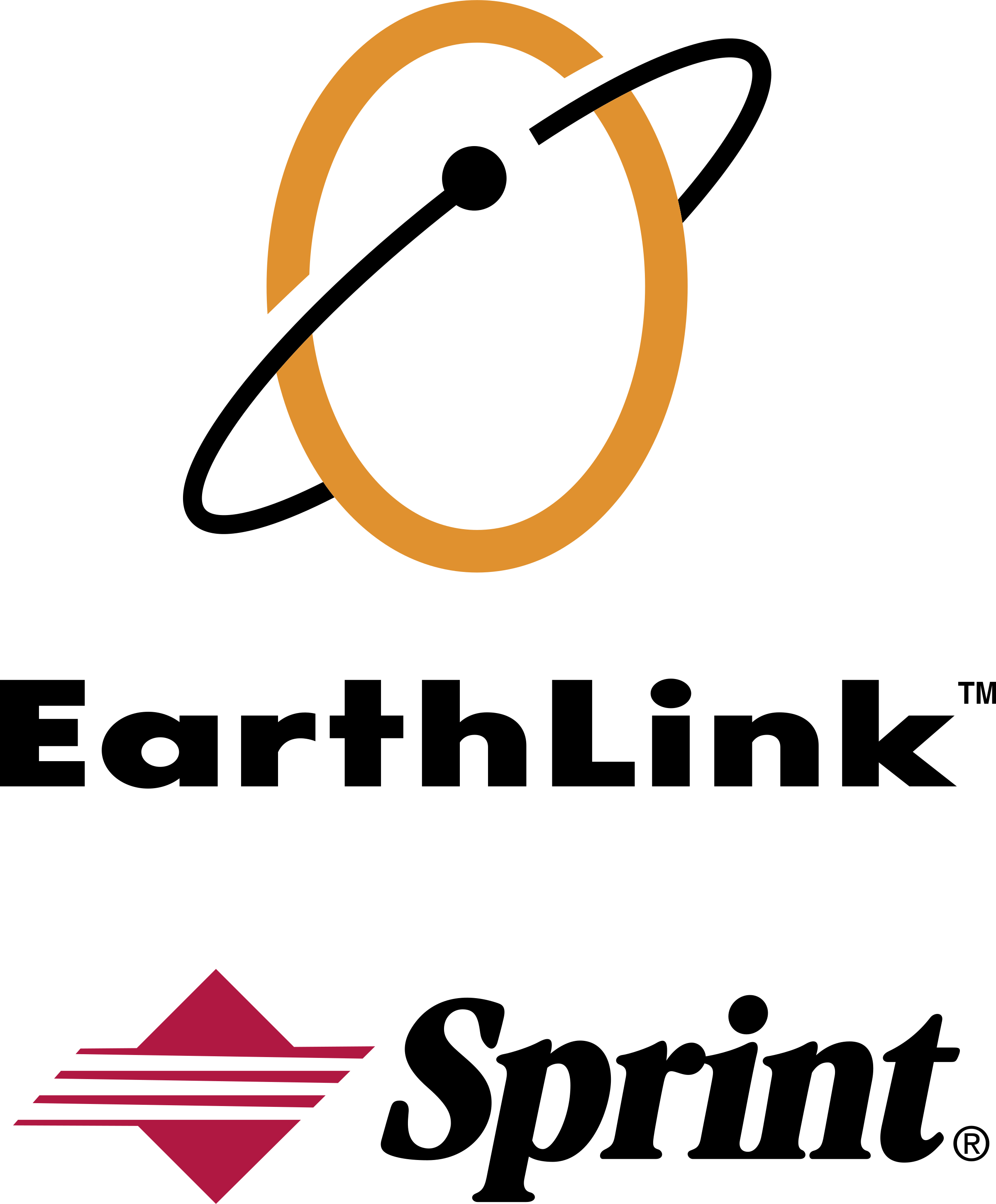 2400x2901 Earthlink Sprint Logo Png Transparent Vector