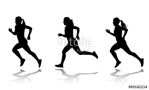 500x303 Silhouette Of Female Sprinter