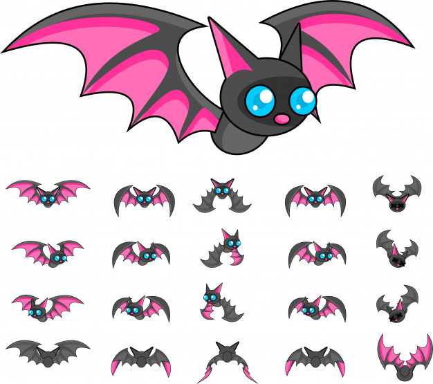 626x555 Bat Game Sprite Vector Premium Download
