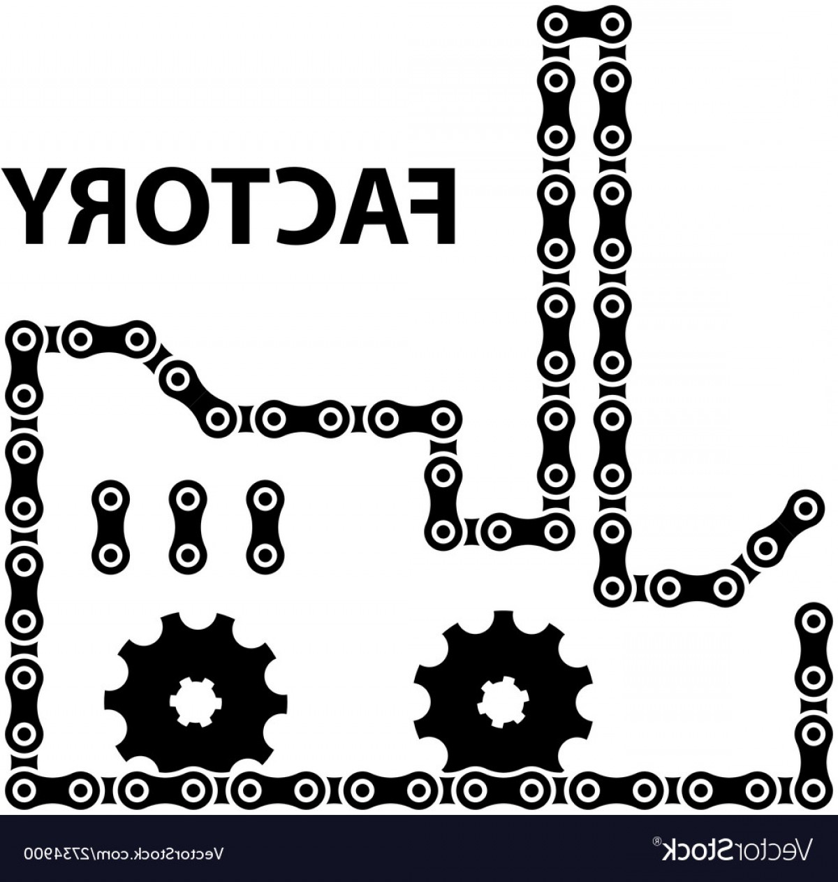 1200x1262 Factory Industry Chain Sprocket Silhouette Vector Geekchicpro