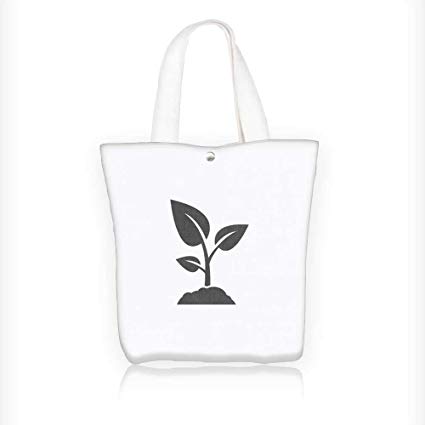 425x425 Canvas Tote Bags Sprout Vector Logo Design Template