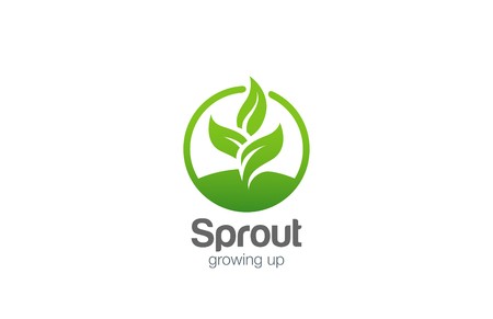 Sprouts And Leaves Vector Logo Concept Illustration Organic Logo 450x291 Sprouts And Leaves Vector Logo Concept Illustration Organic Logo