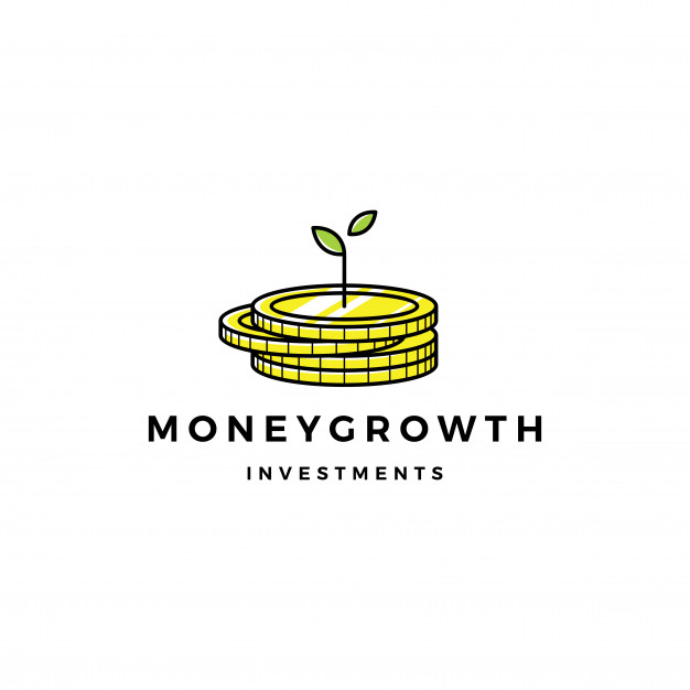 Coin Leaf Sprout Money Growth Investment Logo Vector Premium 626x626 Coin Leaf Sprout Money Growth Investment Logo Vector Premium