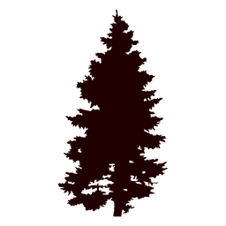 256x256 Fir Tree Silhouette