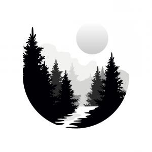 300x300 Vector Evergreen Silhouette Pine Fir Tree Soidergi