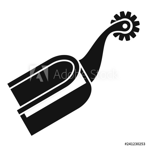 500x500 Horse Spurs Equestrian Riding Icon Simple Illustration Of Horse