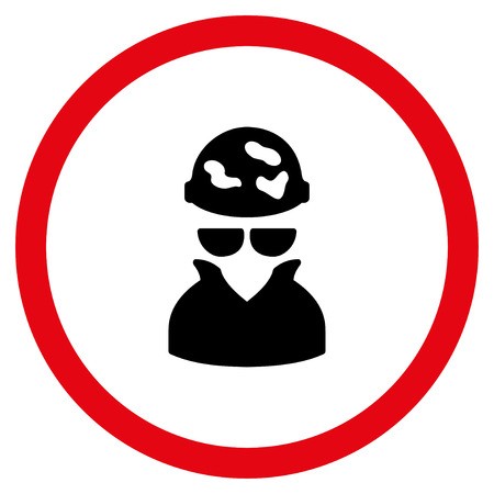 450x450 Spotted Spy Vector Bicolor Rounded Icon Image Style Is A Flat