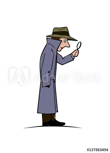 361x500 Comical Figure Of The Spy Vector Illustration