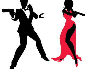 340x270 Spy Vector Cartoon Illustration Secret Agent Man Etsy