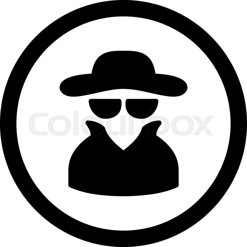 800x800 Spy Vector Icon This Rounded Flat Stock Vector Colourbox