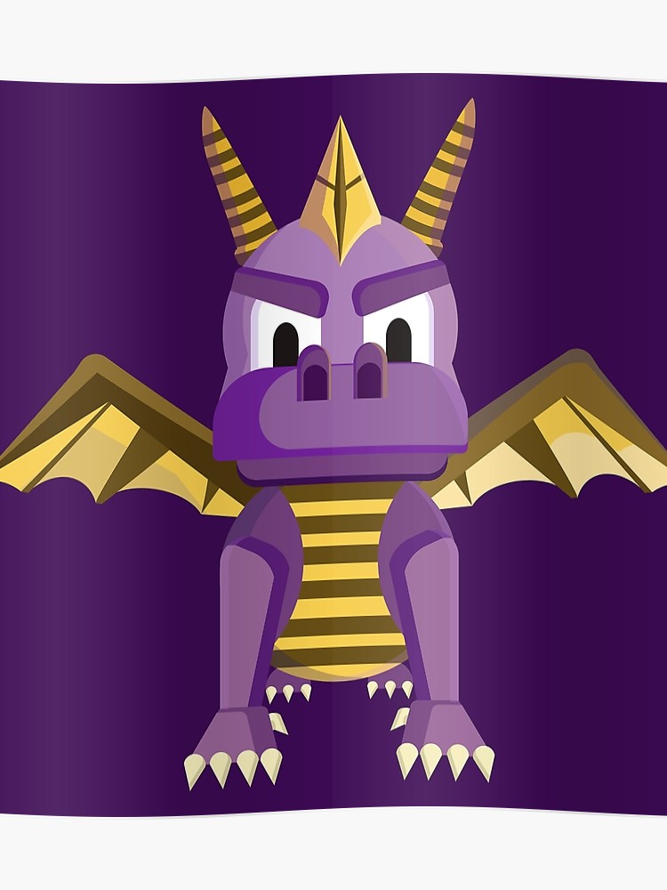 750x1000 Spyro Vector Character Fanart Poster