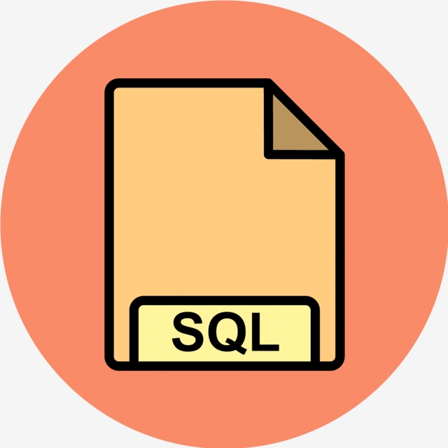 640x640 Vector Sql Icon, File, Format, Format Png And Vector