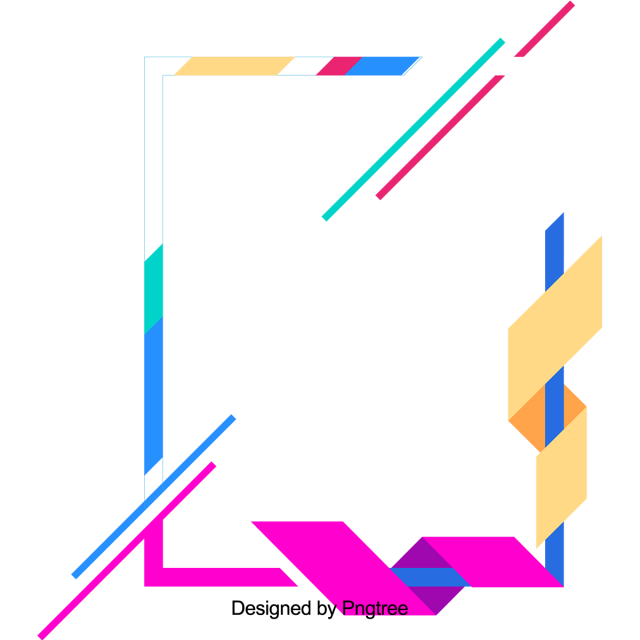 640x640 Square Polygon Of Coloured Color Geometric Frame, Colorful