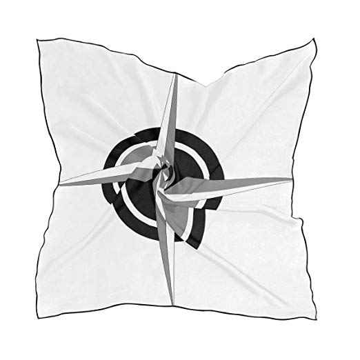 522x522 Scarf Compass Vector Art Womens Square Silk Scarves Shawl Wrap
