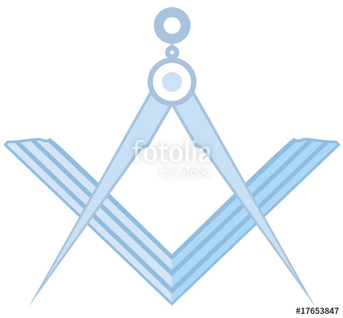 500x464 Square And Compass Light Blue Stock Image And Royalty Free Vector