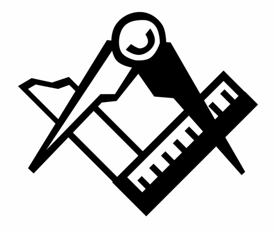 920x780 Vector Illustration Of Freemasonry Stonemason's Square