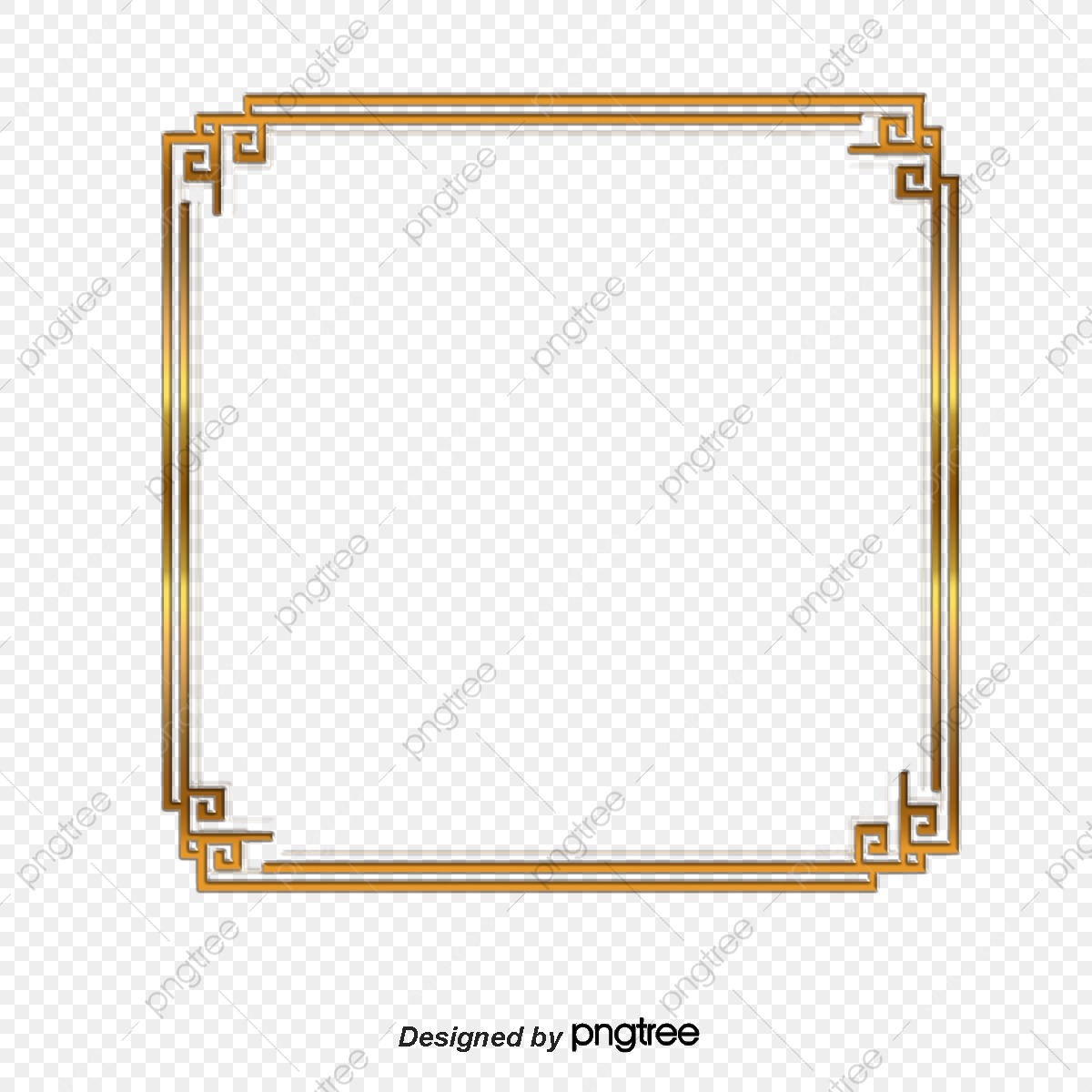 1200x1200 Vector Golden Square Frame, Square Vector, Frame Vector, Vector