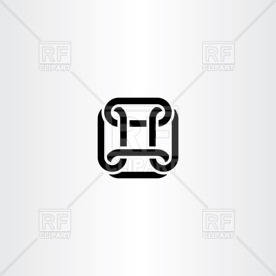 400x400 Square Chain Link Logo Vector Image Of Icons And Emblems